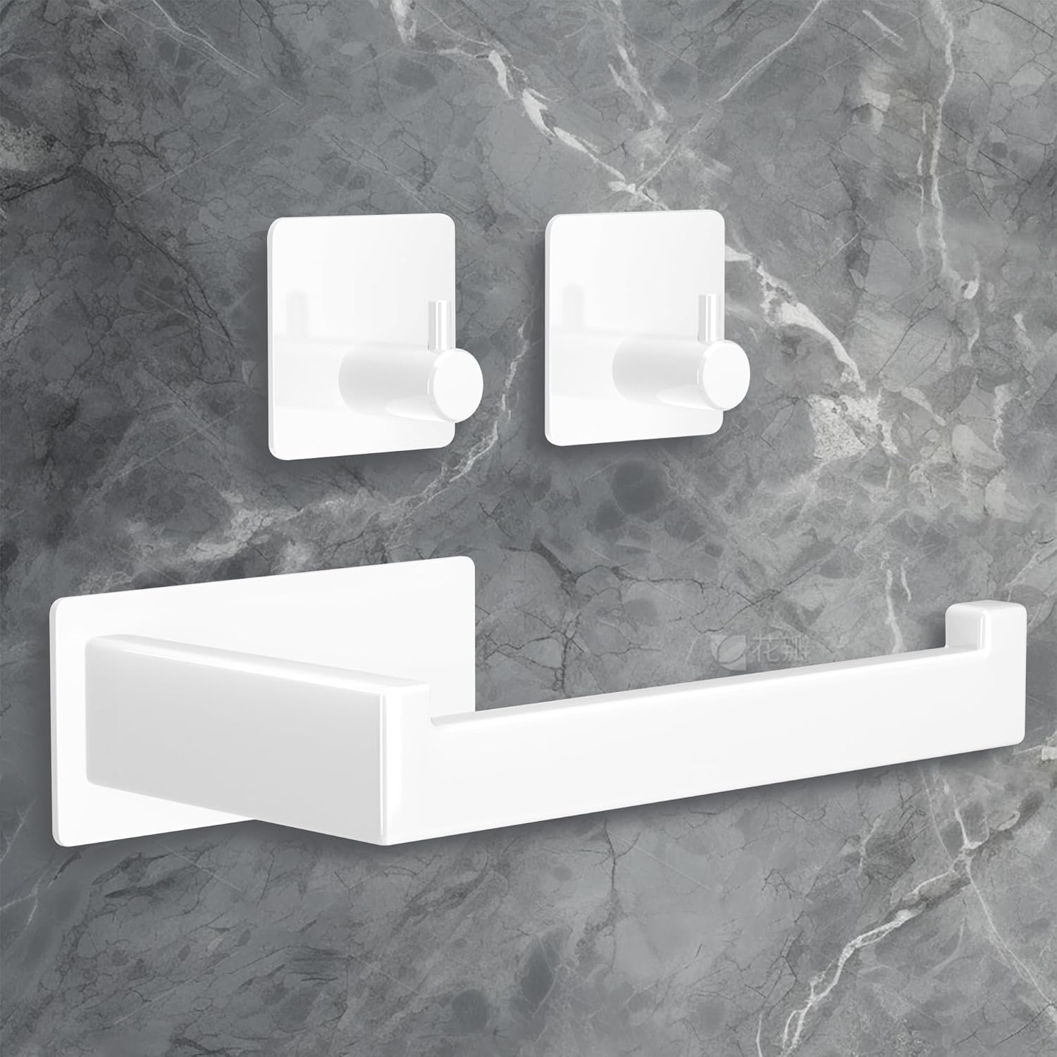 Toilettenpapierhalter – 1 Stück – Edelstahl – Rostfrei – Bad & Küche – Weiß