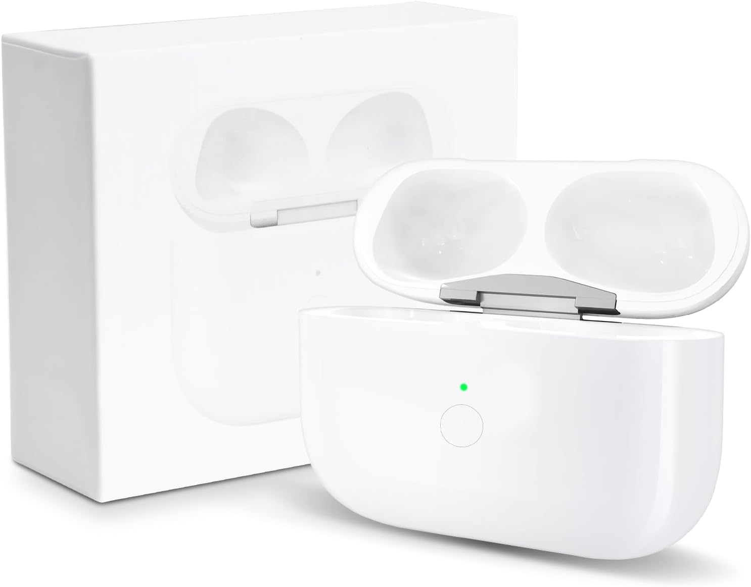 Ladecase Für Airpods Pro – 1 Stück – Weiß – Usb-c Und Kabellos – Mit Kopplungstaste