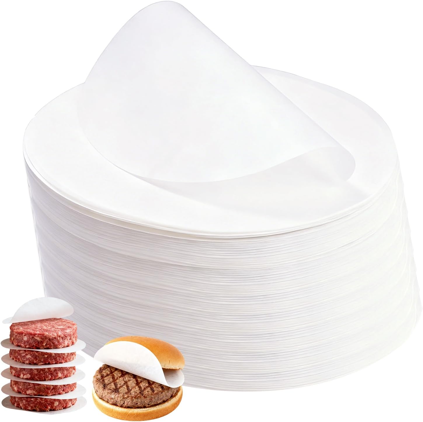 Backpapier - 1000 Stück - Rund Ø11cm - Antihaftbeschichtung Für Burger Und Backöfen