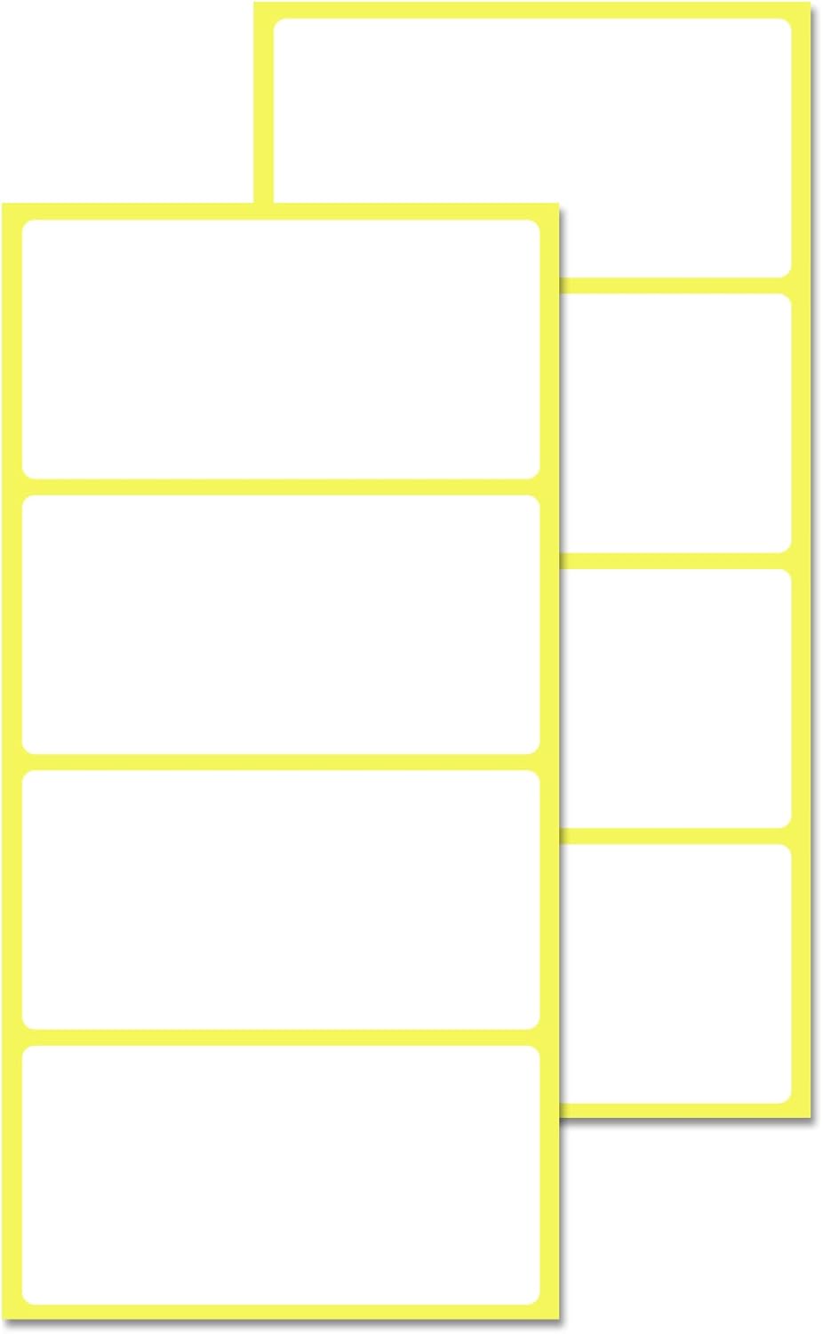 Selbstklebende Etiketten – 100 Stück – Mattweißes Papier – 80 X 40 Mm – Für Handschriftliche Beschriftung – Büro Und Logistik