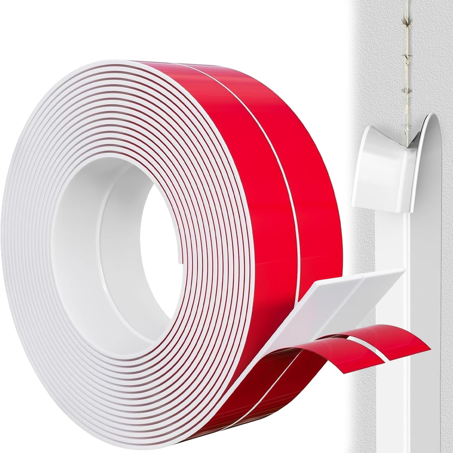 Flexibler Eckenschutz – 1 Rolle – Selbstklebendes Pvc – Wasserdichte, Flexible Kantenschutzleiste – Küche, Bad, Büro – Weiß, 2 Cm X 3,3 M