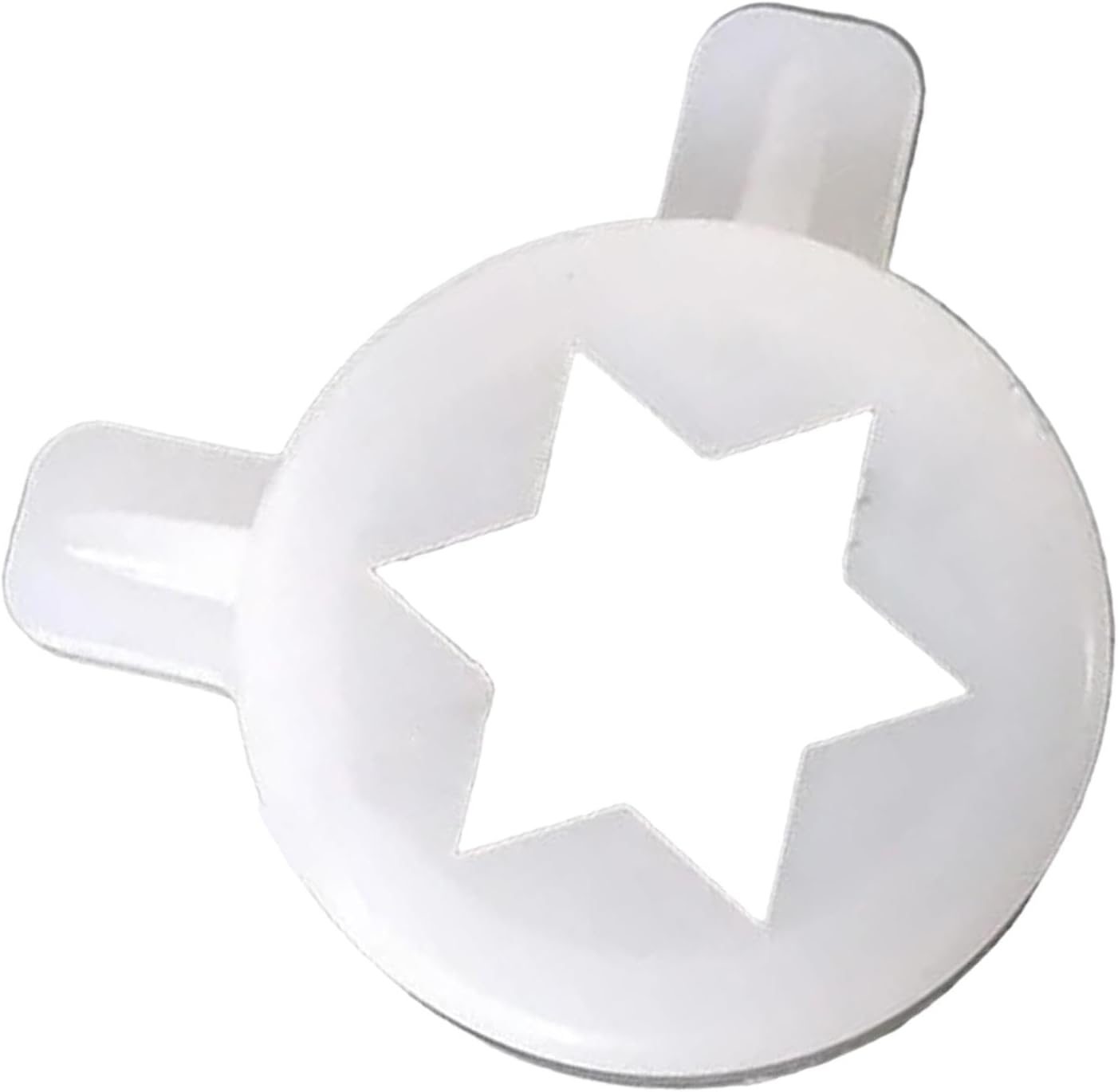 Eismaschinen-deckel – 1 Stück – Lebensmittelechter Pp-kunststoff – 29 Mm Innendurchmesser, Sechseckiges Sterndesign – Für Eisdielen Und Cafés – Größe: 7 X 5 X 3 Cm