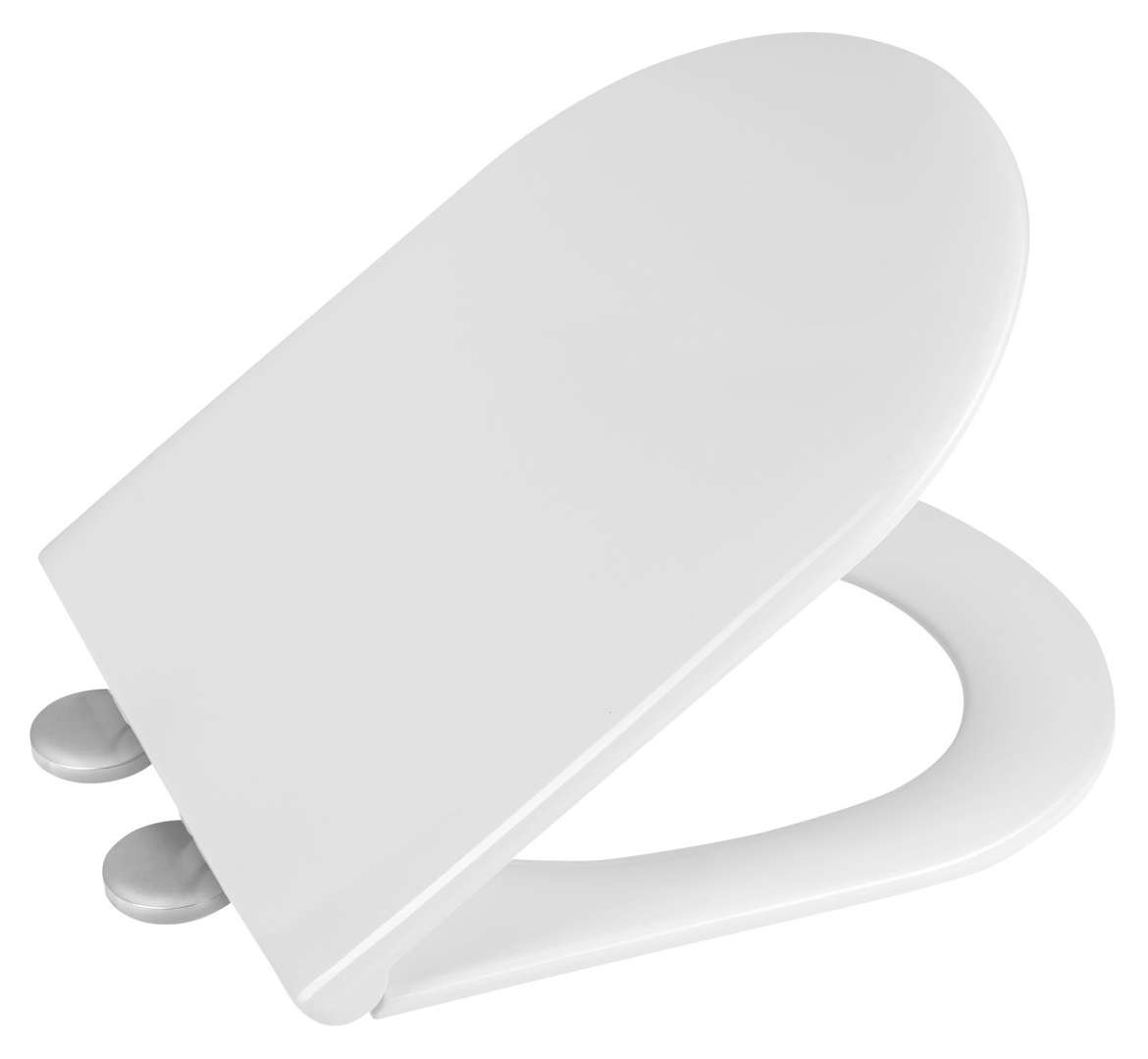 Aqualine Hygie - Toilettensitz, Soft Close, Weiß Ps105
