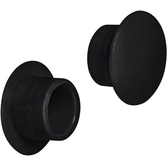 Häfele Abdeckkappe für Blindbohrung Ø 12 mm Kunststoff, schwarz - RAL 9005