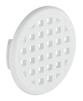 Häfele Lüftungsgitter H3600 rund Ø 37 mm gerastert Kunststoff weiß