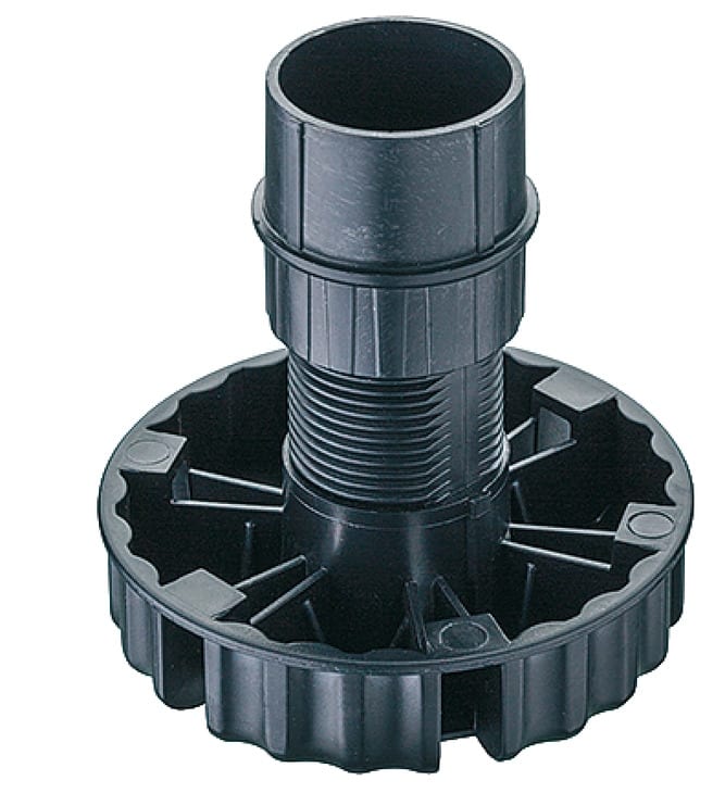Häfele Einschraubgleiter H3946 mit Rohr Kunststoff schwarz, 150 mm