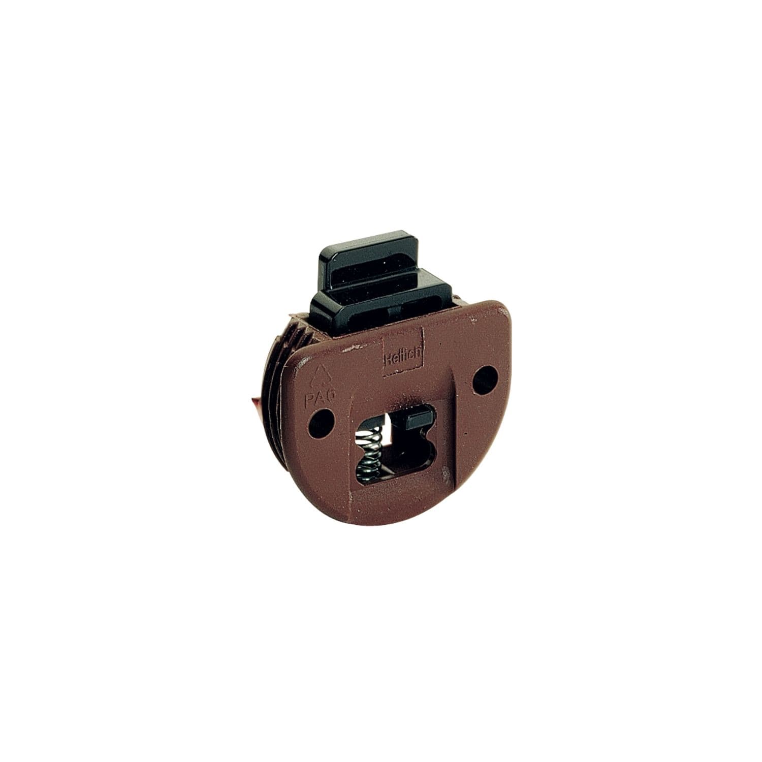 Hettich Führungsriegel Slide Line 55 mit federndem Riegel Kunststoff braun 25123
