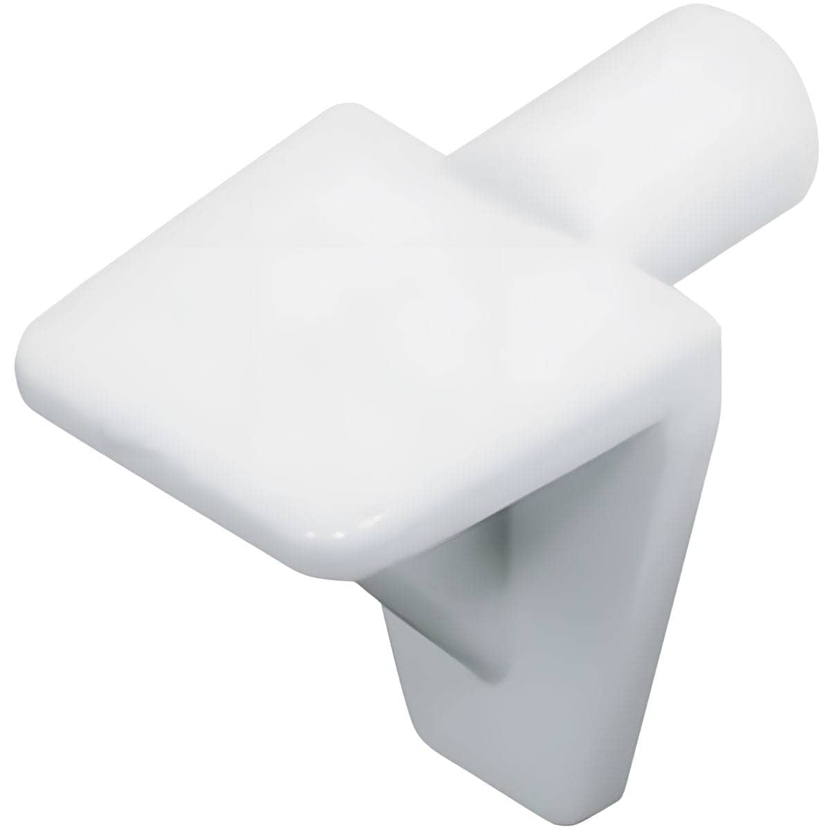 Häfele Bodenträger H3143 für Holz &amp; Glas Ø 5 mm Kunststoff, Weiß