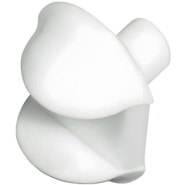Häfele Bodenträger H3142 für Glas Ø 5 mm Kunststoff weiß, für Glasdicke 6 mm
