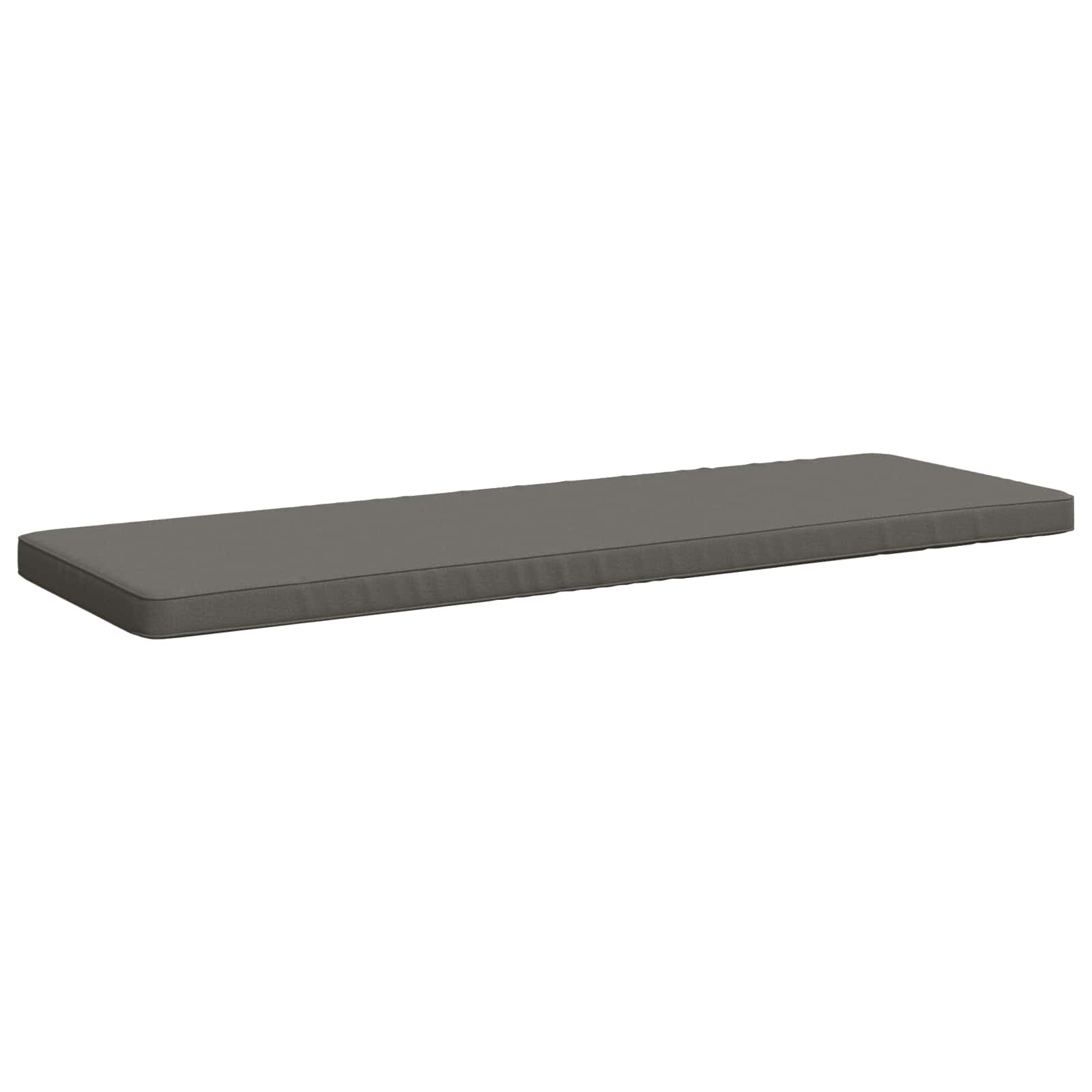 Vidaxl 1-piece Bench Cushion Vught 100% Polyester Grey 150 X 50 X 5 Cm