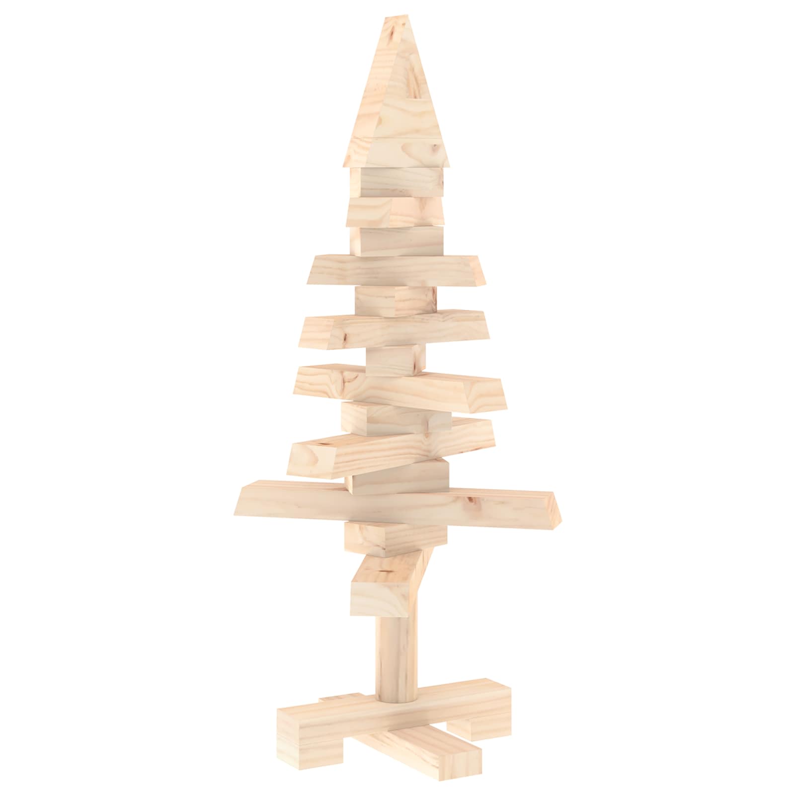 Holz Weihnachtsbaum Kotka 60 Cm Massives Kiefernholz Natürlich Vidaxl