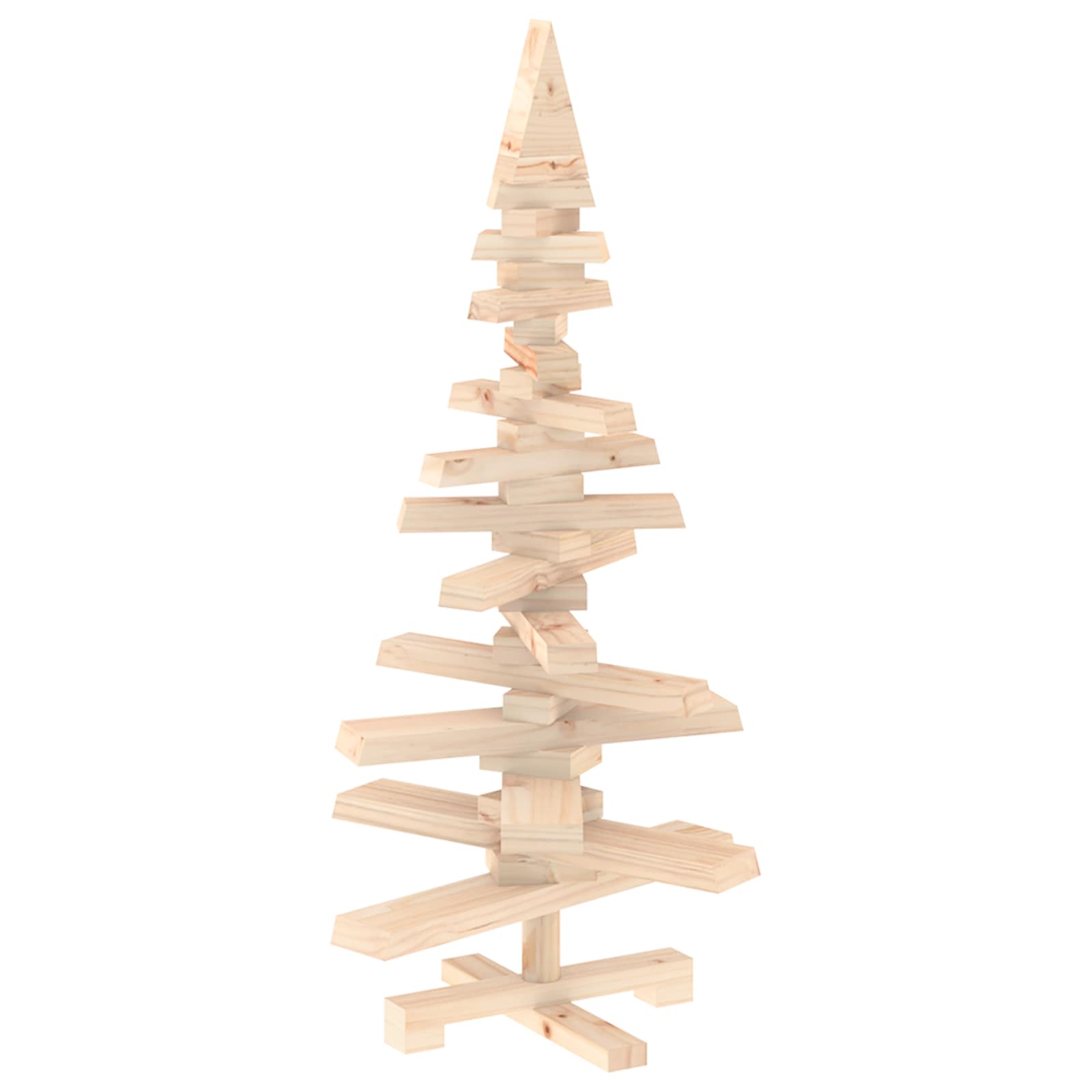 Holz Weihnachtsbaum Kotka 90 Cm Massives Kiefernholz Natürlich Vidaxl