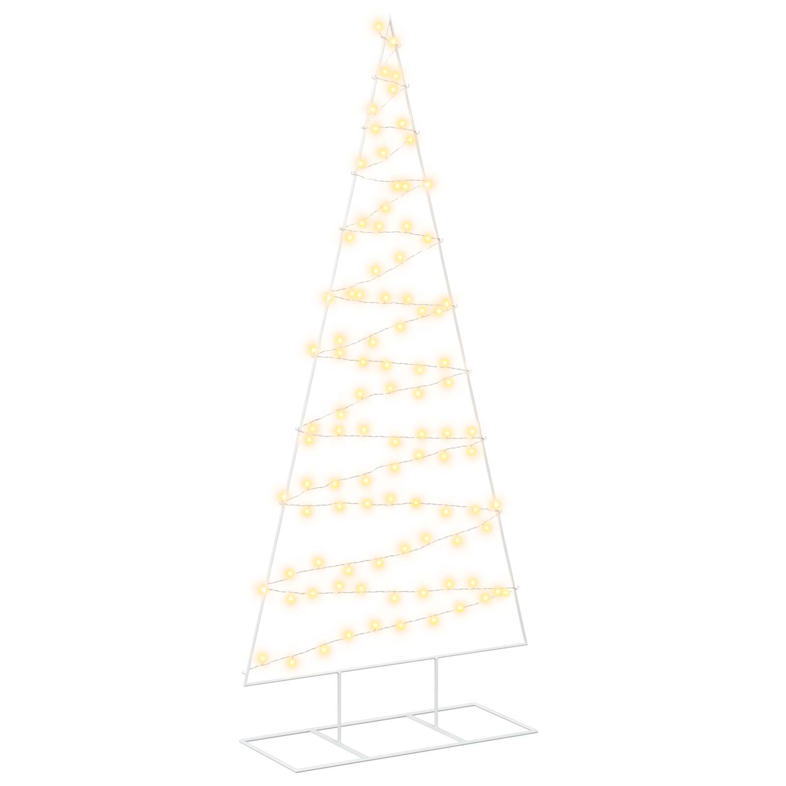 Vidaxl Metal Christmas Tree With Stand Kuopio 210 Cm Warm White Steel