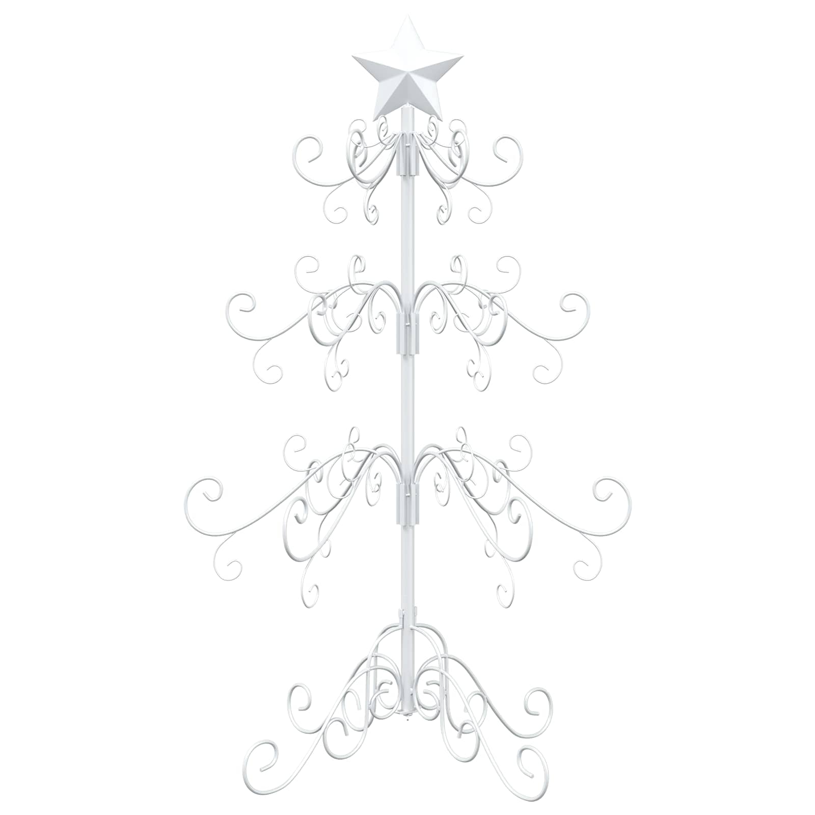 Metall Weihnachtsbaum Kuopio 90 Cm Stahl White Vidaxl
