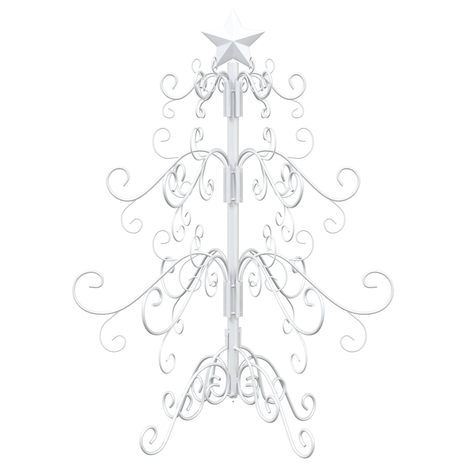 Metall Weihnachtsbaum Kuopio 60 Cm Stahl White Vidaxl