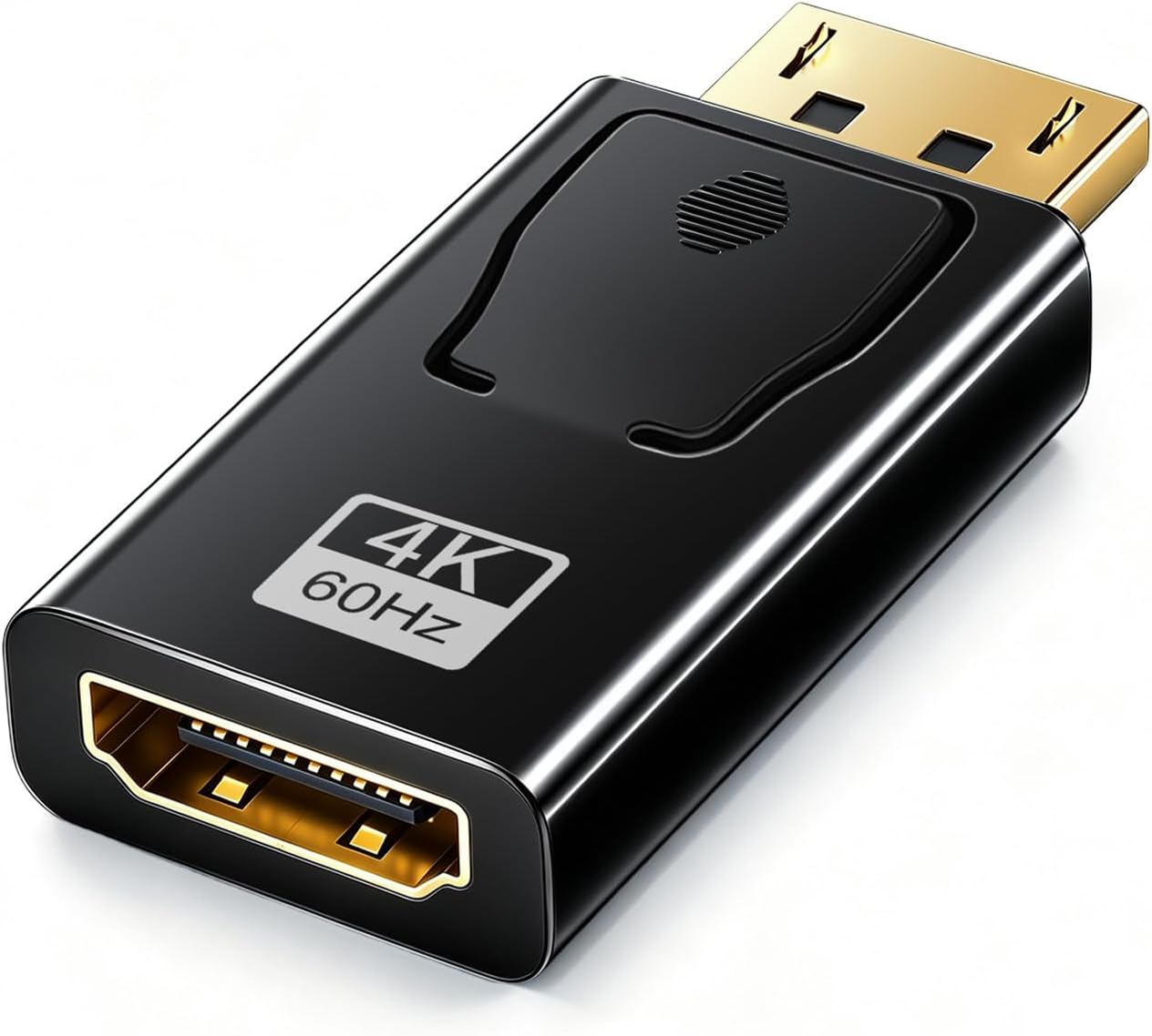 4k Displayport-zu-hdmi-adapter, Displayport Zu Hdmi 4k@60hz/ 2k@60hz/ 1080p@120hz, 2er-pack, Unidirektional, Kompatibel Mit Dell, Hp, Hdtv, Projektor, Monitor, Amd, Gpu, Nvidia