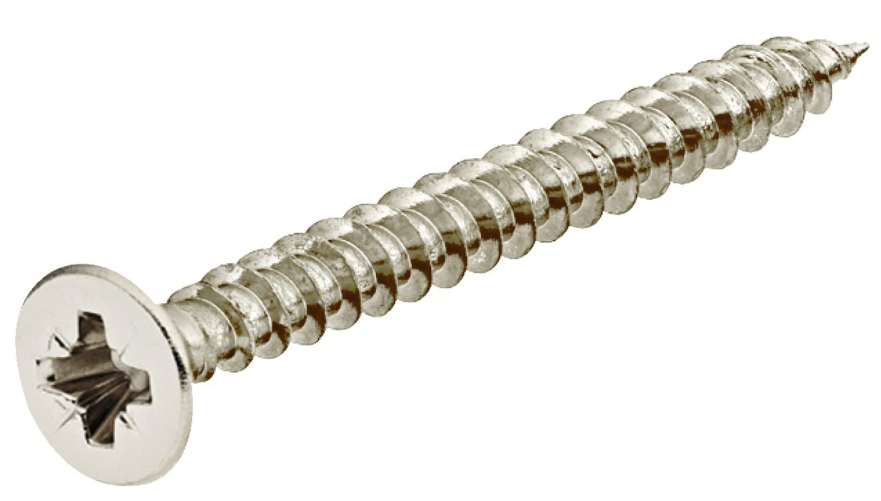 Häfele Spanplattenschrauben Hospa Ø 3,5mm Kreuzschlitz, Vollgewinde verzinkt Senkkopf, 35 mm