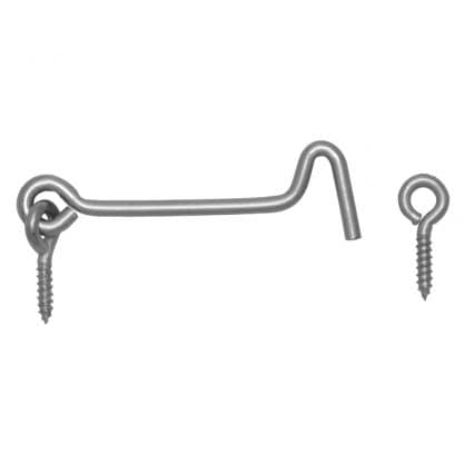 Domax Sturmhaken aus Stahl, 60 mm - silber