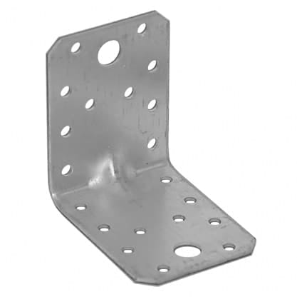 Domax Verbindungswinkel aus Stahl mit Rippe, CE und ETA Zulassung, 70 x 70 x 55 x 2,0 mm