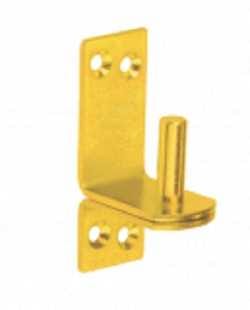 Domax Ladenband oder Kloben aus Stahl, Kloben Ø 16 mm - Gelb verzinkt