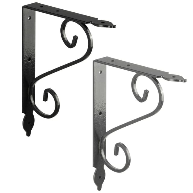 Domax Ornamentkonsole SMITHY aus Stahl, 140 x 110 mm - Silber antik