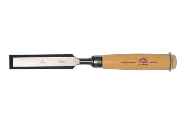 Stubai Zimmermanns Stemmeisen aus Stahl mit Holzgriff, 35 mm