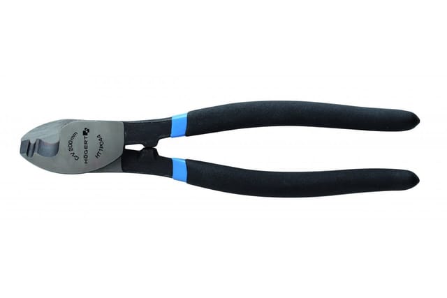 Högert Kabelzange aus Stahl für ein- oder mehradrige Kabel, 200 mm