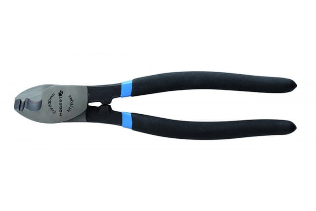 Högert Kabelzange aus Stahl für ein- oder mehradrige Kabel, 160 mm