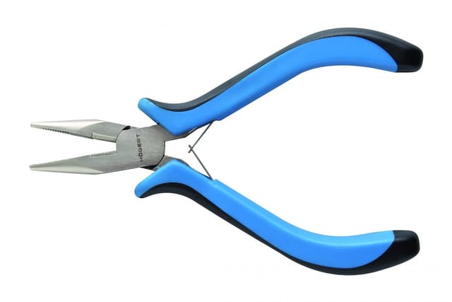 Högert Präzisions-Flachrundzange, gerade 130 mm