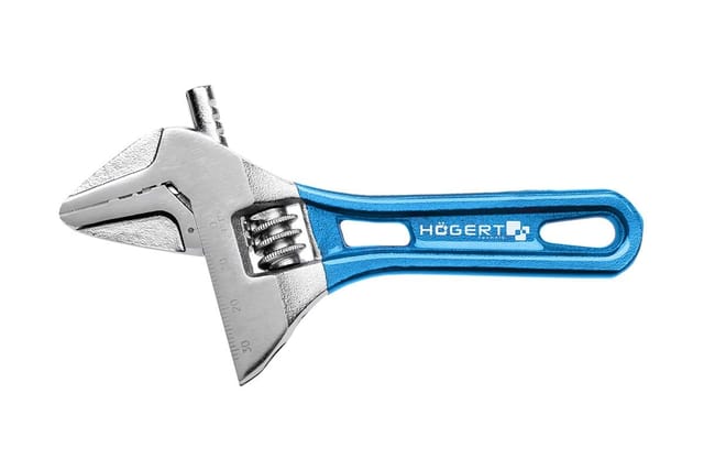 Högert Verstellschlüssel mit kurzem Griff 140 mm