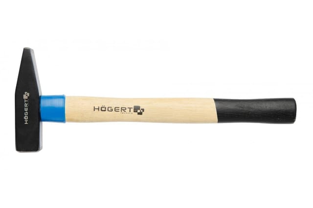 Högert Schlosserhammer aus Stahl mit Holzgriff, 2000 Gramm