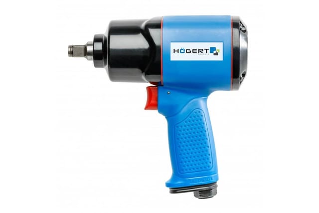Högert Pressluft-Schlagschlüssel TWIN HAMMER 1/2 Zoll, 610 Nm
