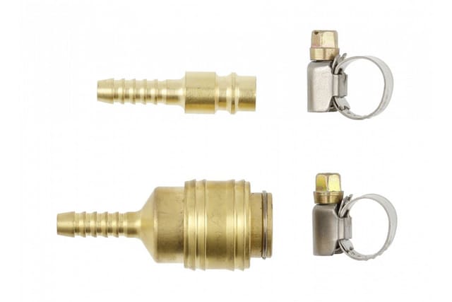 Högert Schnellkupplung für 8 mm Druckluftschlauch, 4-tlg
