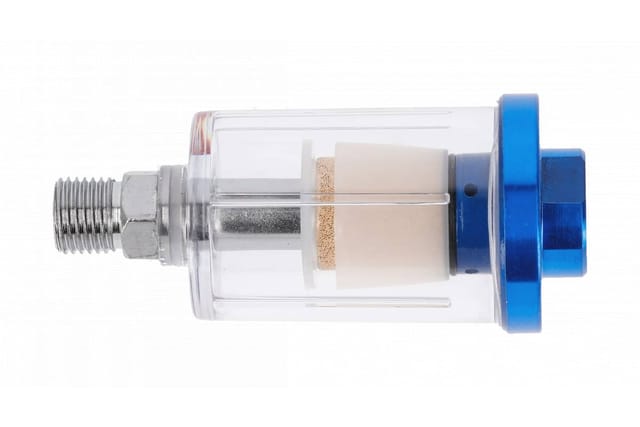 Högert Luftfilter für Druckluft- und Lackierwerkzeuge 1/4 Zoll, 15 ml