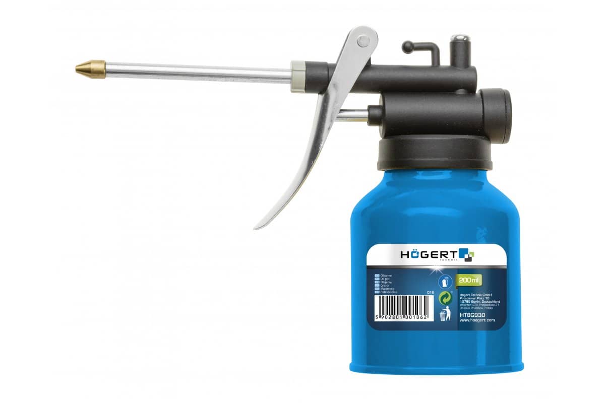 Högert Ölspritzkanne aus Metall, 200 ml