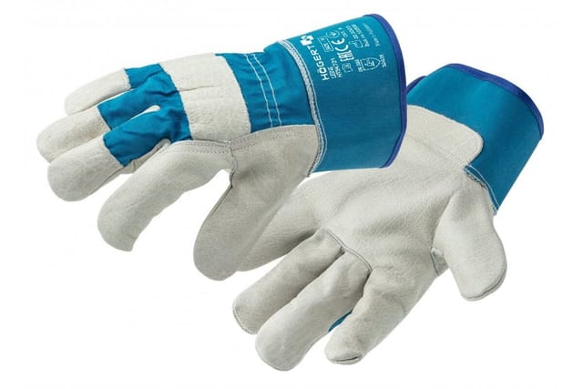 Högert Schutzhandschuhe LEINE aus Rindsleder, Größe 10