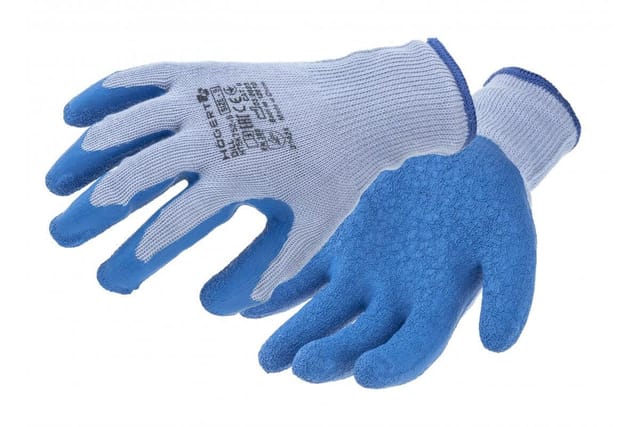 Högert Schutzhandschuhe DILL aus Strickwerk mit Latexbeschichtung, Größe 9