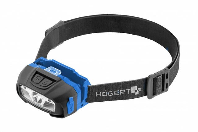 Högert LED-Stirnlampe mit Bewegungssensor, USB &amp; 6 Modi