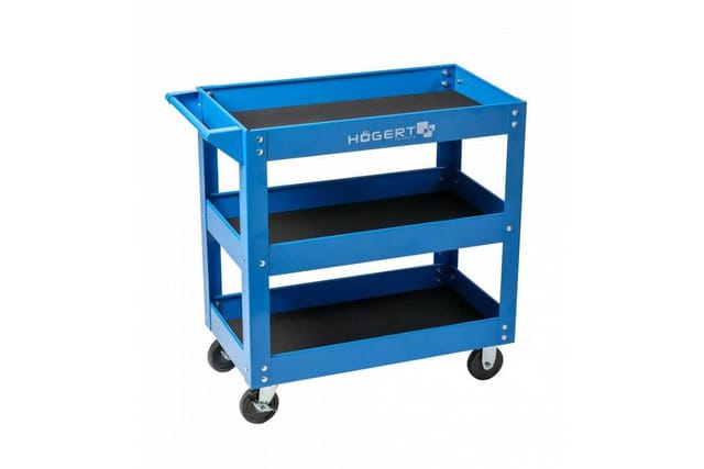 Högert Werkstatt-Wagen mit 3 Ebenen 730 x 384 x 80 mm Tragkraft 110 kg