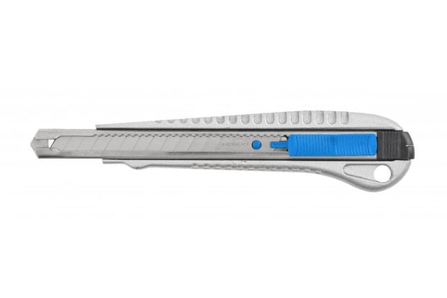 Högert Cuttermesser aus Aluminium 18 mm mit Autolock-Funktion