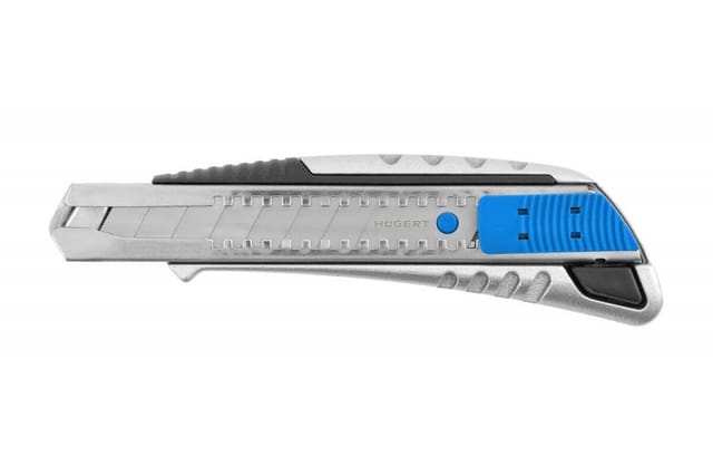 Högert Cuttermesser aus Aluminium 18 mm mit 60 kg Auszugschutz