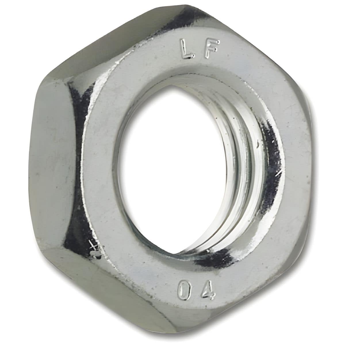 Gedotec Sechskantmutter flach aus Stahl verzinkt, ISO 4035, M5