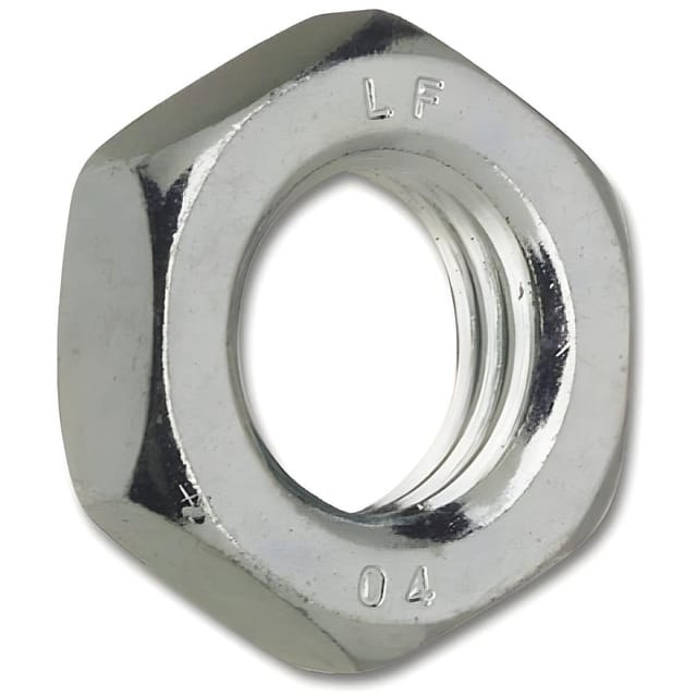 Gedotec Sechskantmutter flach aus Stahl verzinkt, ISO 4035, M5
