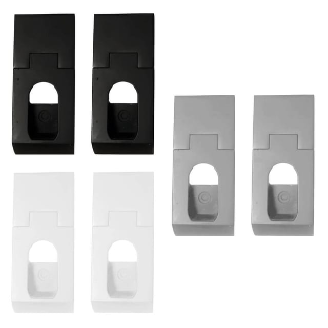 Gedotec Schrankrohrlager DESIGN EDGE aus Kunststoff, paarweise, Schwarz matt