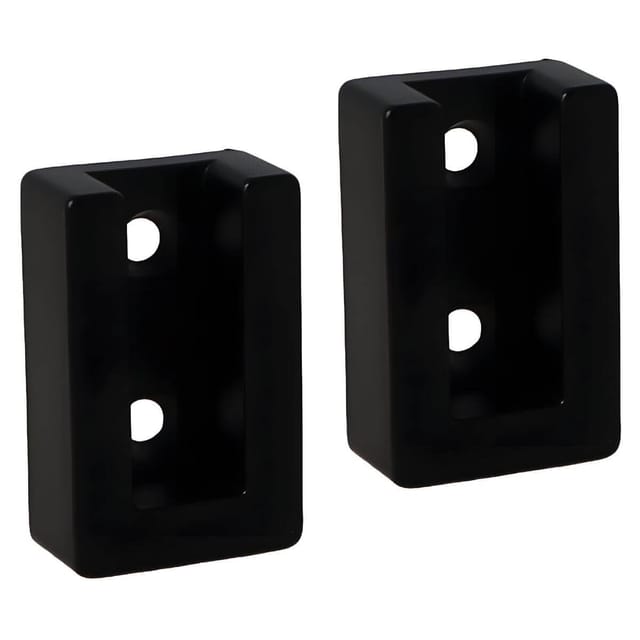 Gedotec Schrankrohrlager EDGE aus Aluminium, paarweise, Schwarz matt