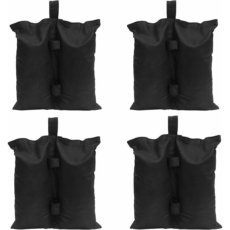 4er-set Sandgewichte Für Pavillons, Sonnenschirme, Pergolen, Faltzelte Und Sonnenschirmständer – Schwarz