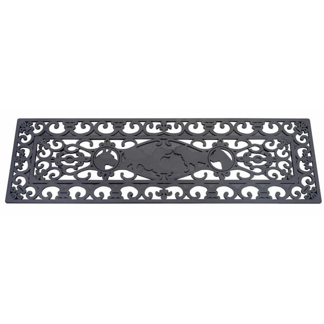 Jet-Line Stufenmatte Escalera aus Gummi Wetterfest Rutschhemmend 25 x 75 cm
