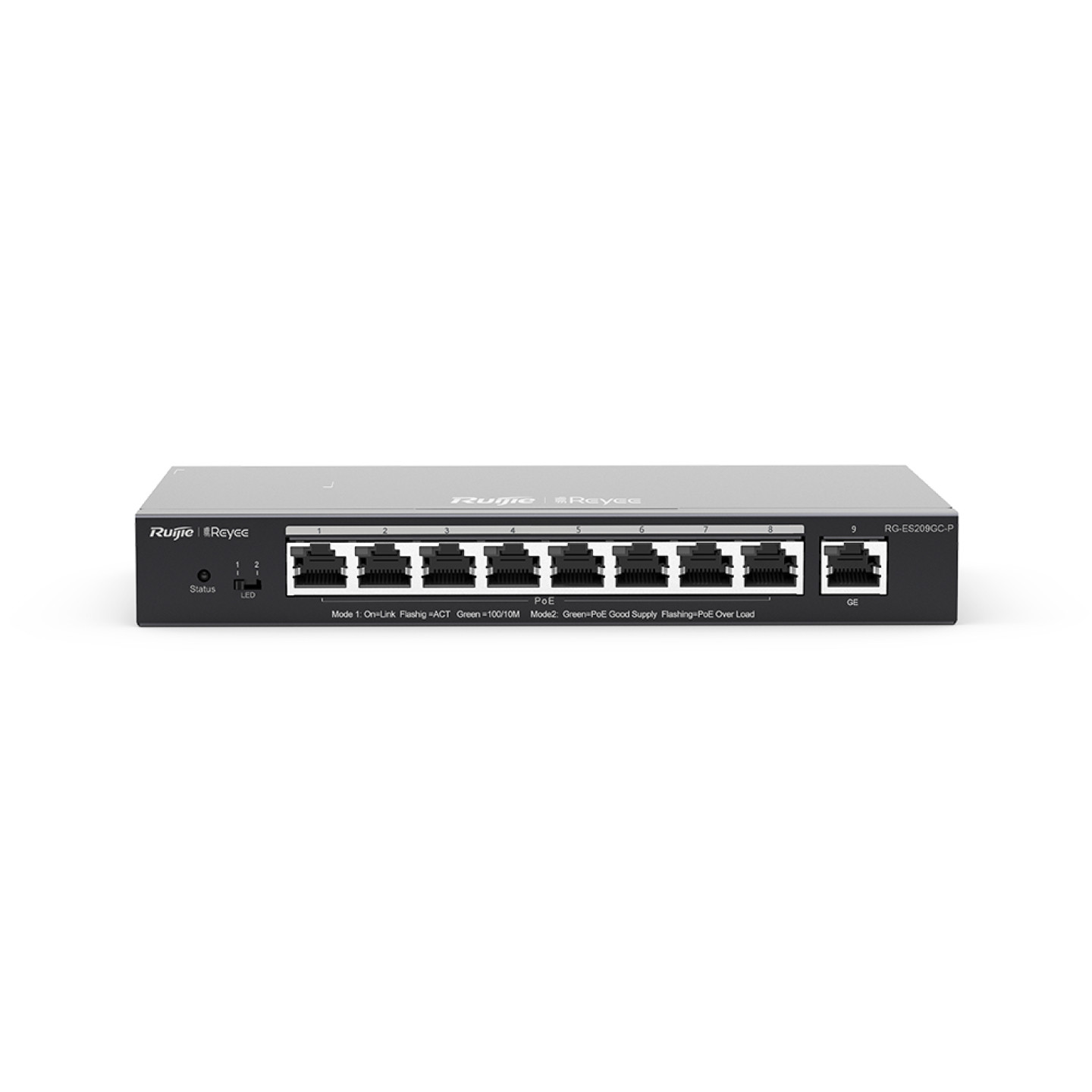 Ruijie Networks Rg-es209gc-p Network Switch Managed Gigabit Ethernet (10/100/1000) Power Over Ethernet (poe) Black