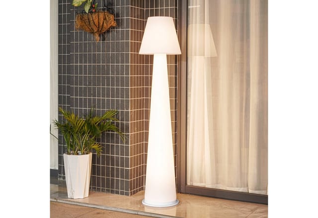 Lucande LED Gauri 10026882 Dimmbar Spritzwassergeschützt Modern in Weiß 1-flammig