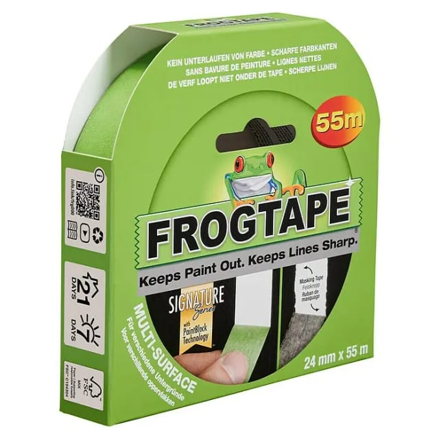 FrogTape Feinkrepp-Malerband Multi-Surface 24 mm Länge 55 m